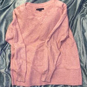 pink american eagle sweater,